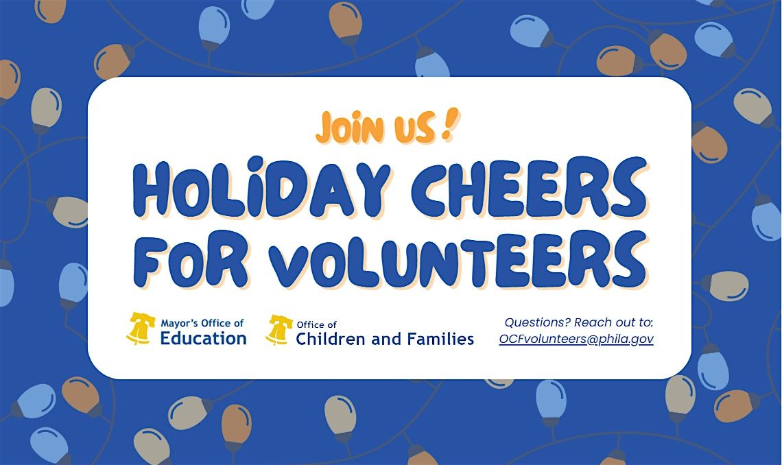 Holiday Cheers for Volunteers - Winter Volunteer Appreciation