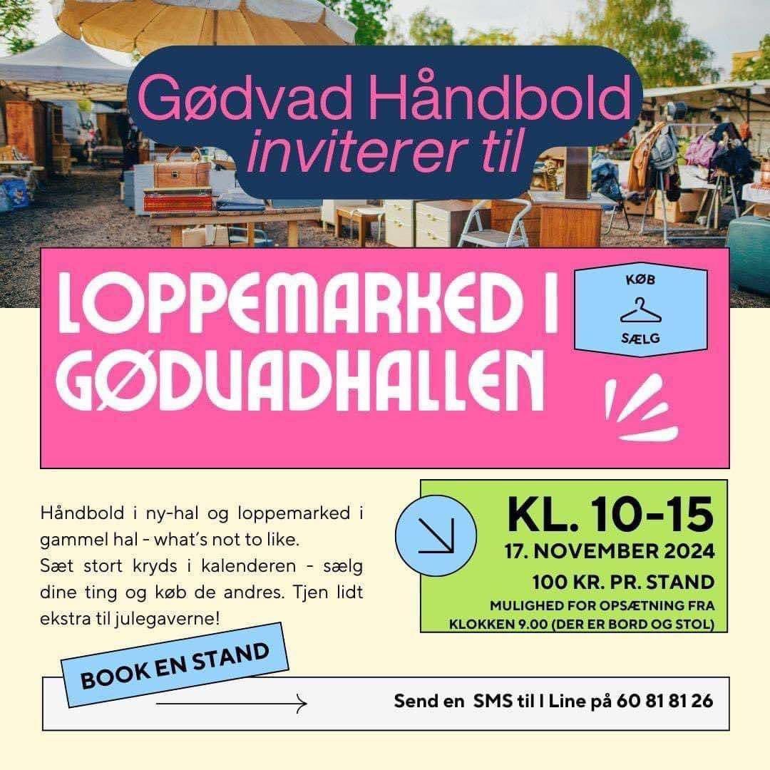 Loppemarked i G\u00f8dvad hallen 