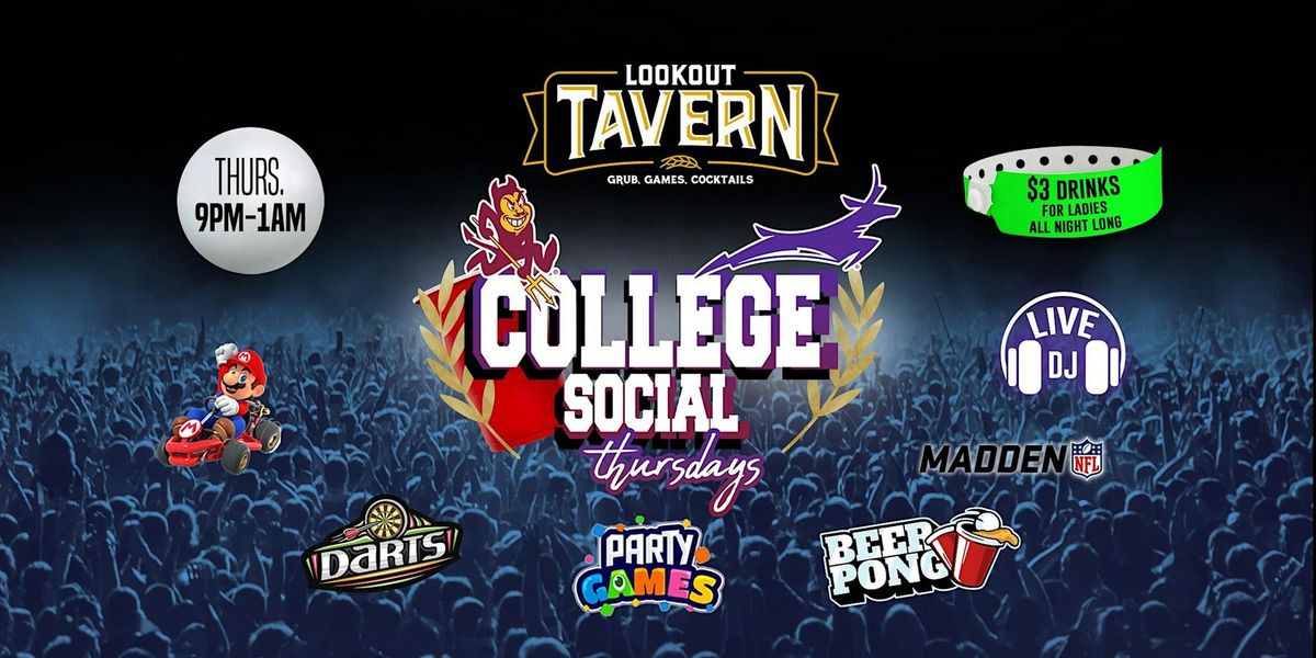 College Social Thursdays - Lookout Tavern