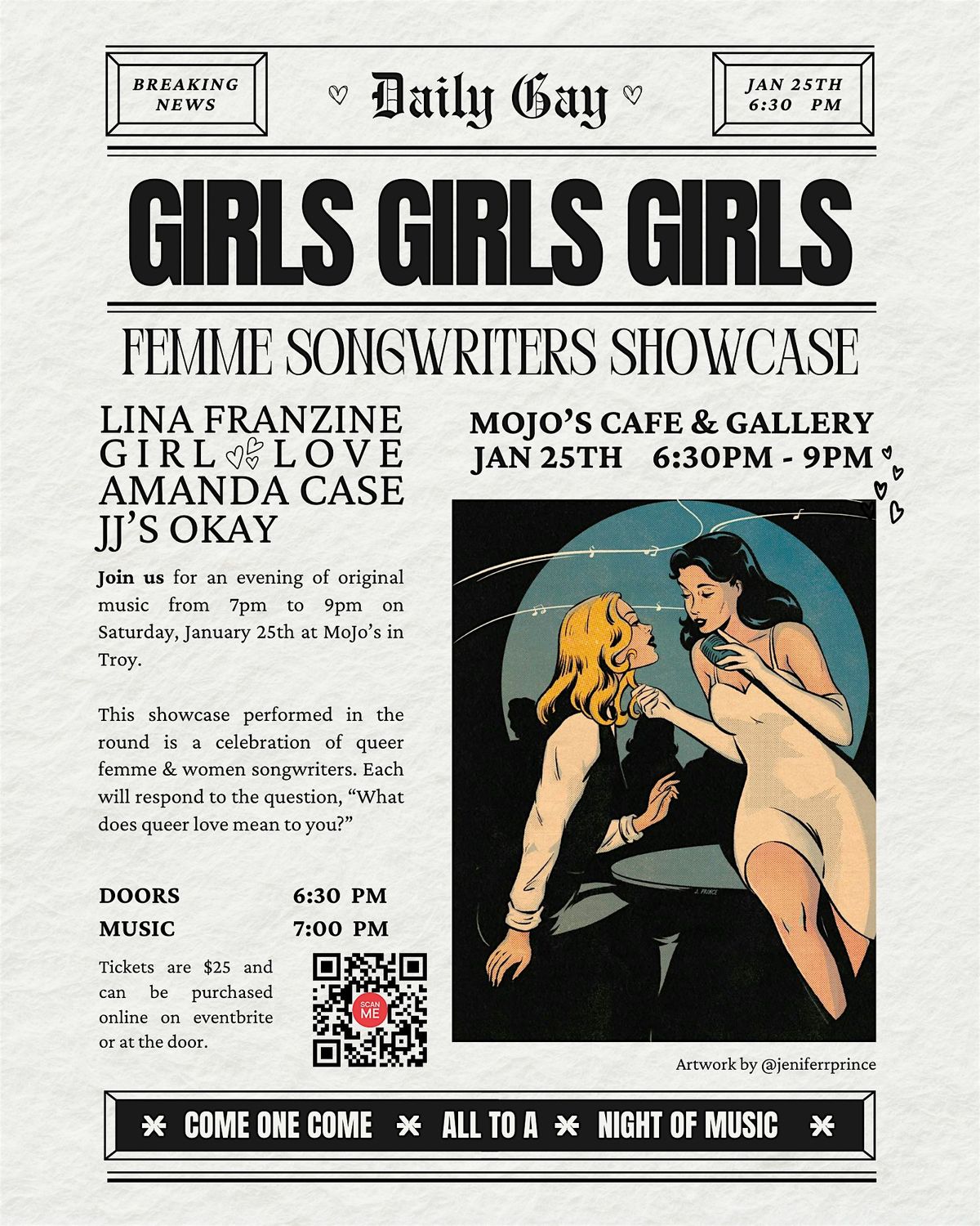 Femme Songwriter's Showcase at MoJo's Cafe and Gallery