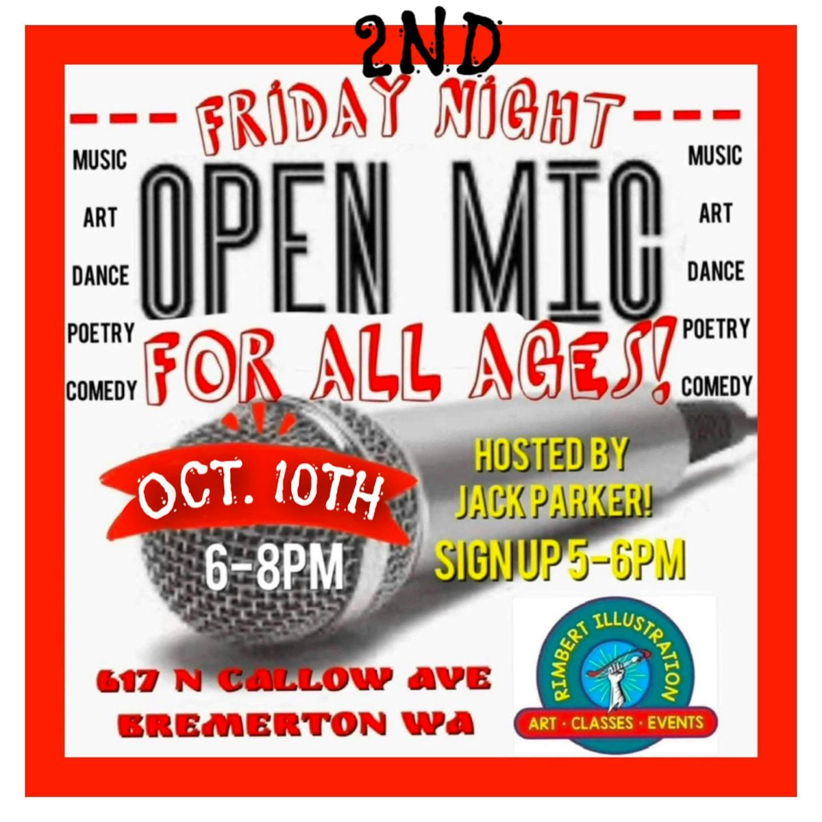 2nd Friday All Ages Open Mic!