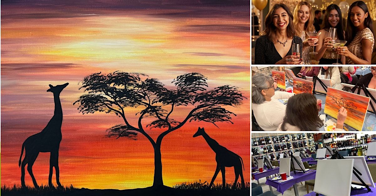 Paint Night - Chez Polie Horsham - 'Safari Wonders'