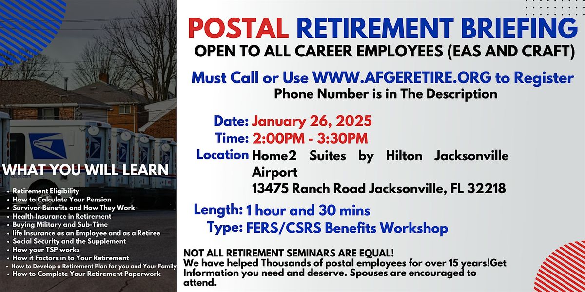 Post Office Employees Retirement Seminar