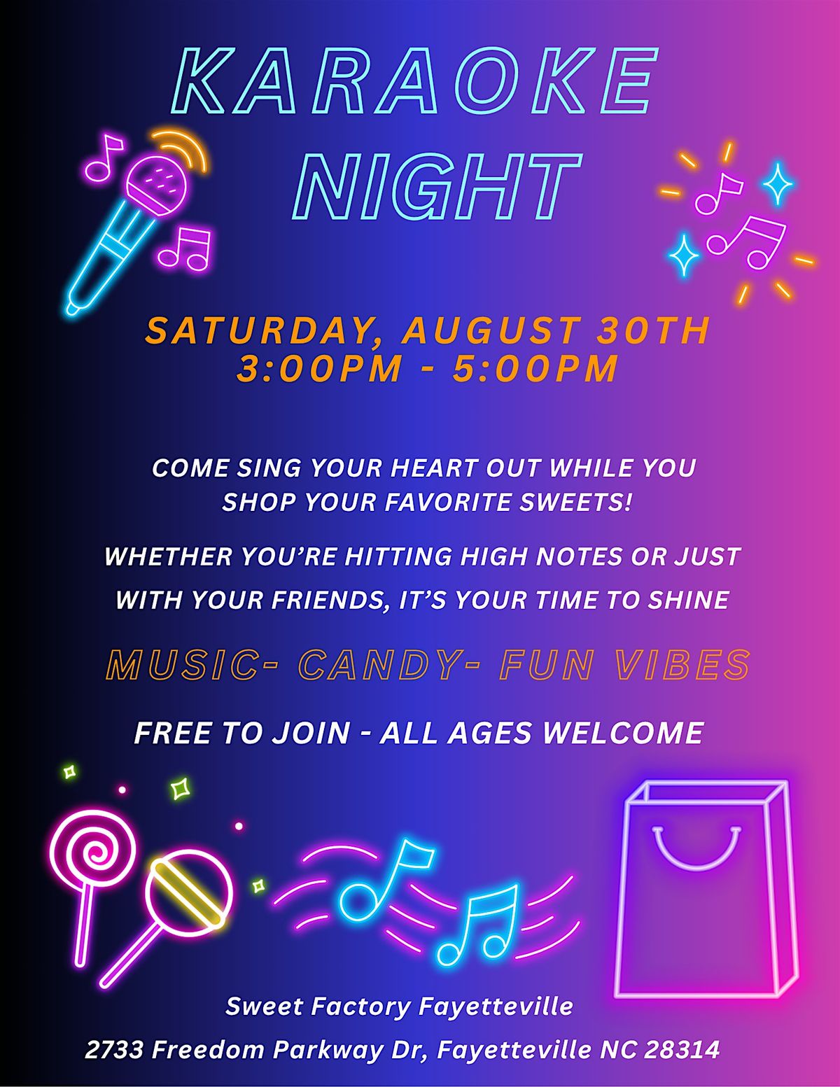Karaoke Night @ Sweet Factory