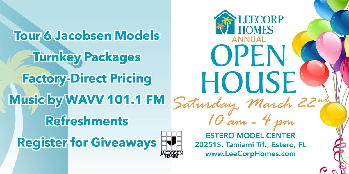 LeeCorp Homes 2025 Open House