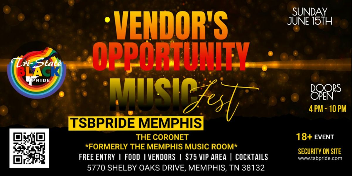 2025 MUSIC FESTIVAL VENDORS REGISTRATION LINK FOR TRISTATE BLACK PRIDE