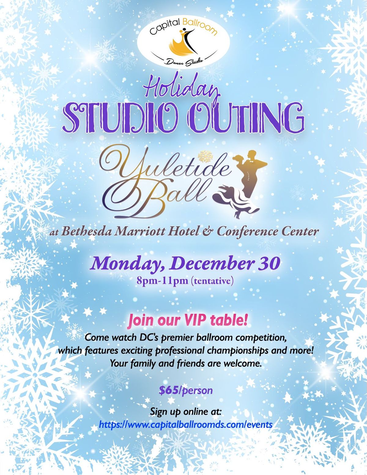 Holiday Studio Outing to Yuletide Ball