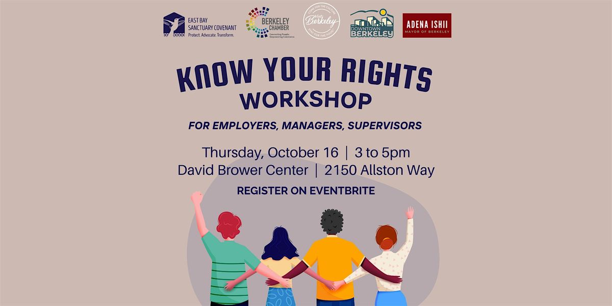 Know Your Rights in the Workplace - A Workshop for Employers & Managers