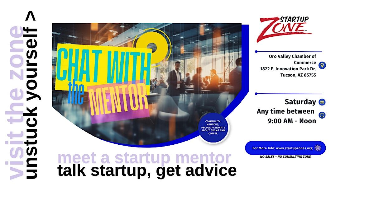 August 30 - Startup - Mentorship and Networking [Arrive Any Time]