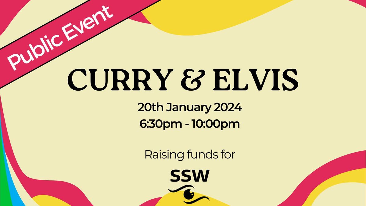 Curry & Elvis - join us for a delicious curry and some rock & roll!