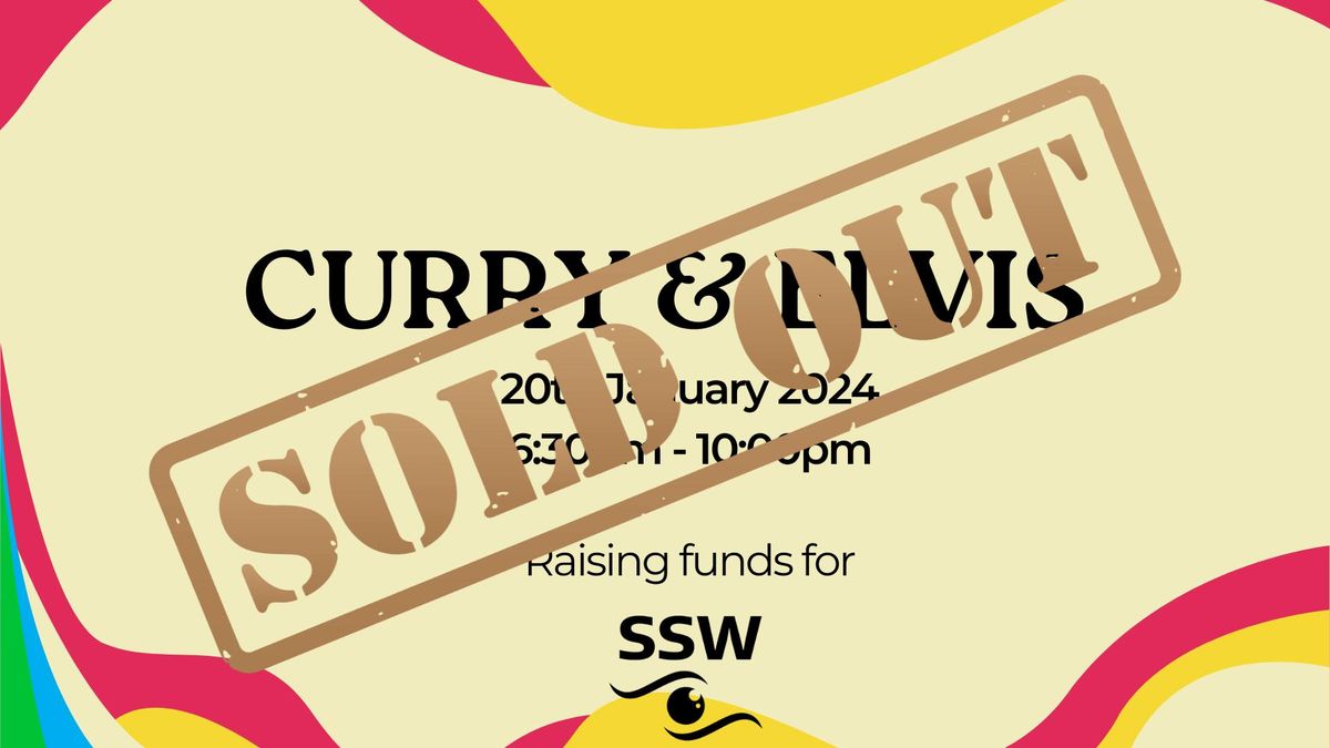 Curry & Elvis - join us for a delicious curry and some rock & roll!