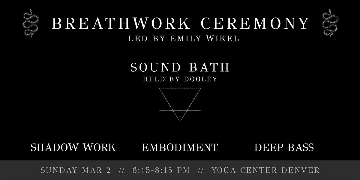 Breathwork & Bass: A Shadow Work Journey with Emily & Dooley