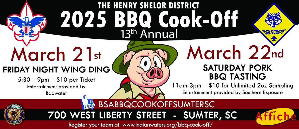 Annual BSA BBQ COOK OFF