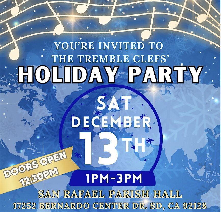 Tremble Clefs Annual Winter Holiday Party 2025