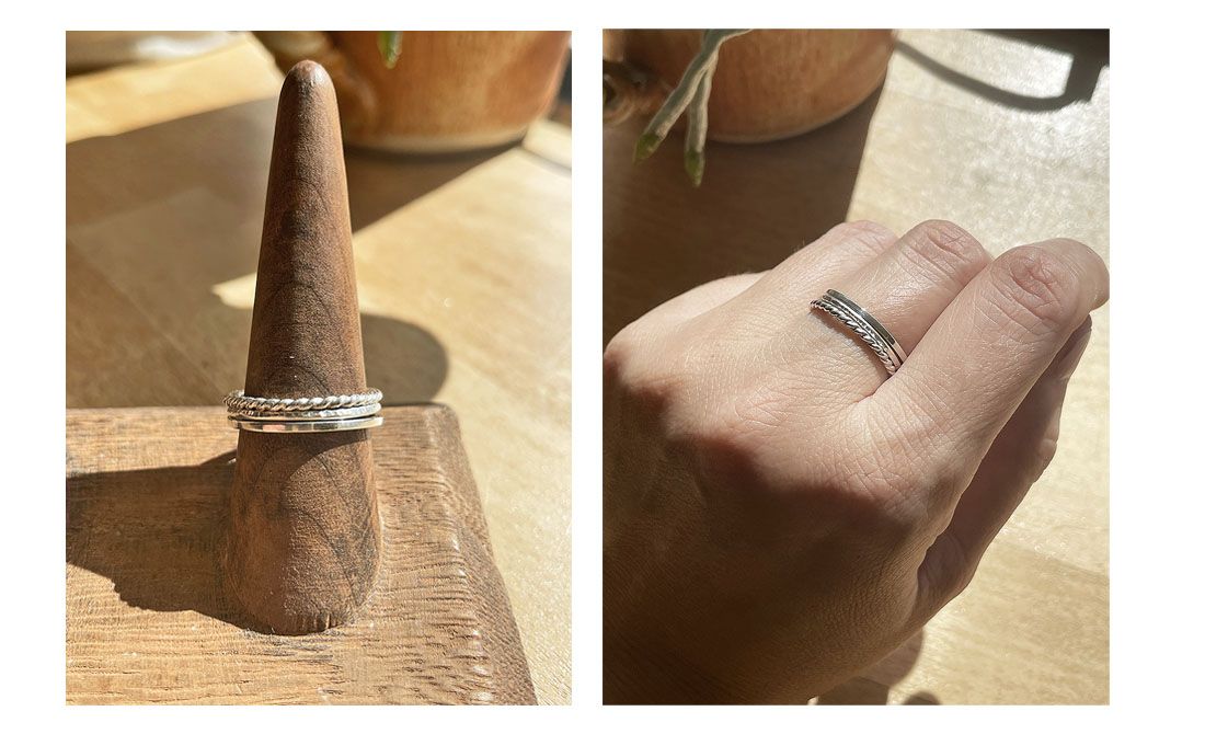 2-Hour Select Friday Workshop: Stacked Silver Rings!