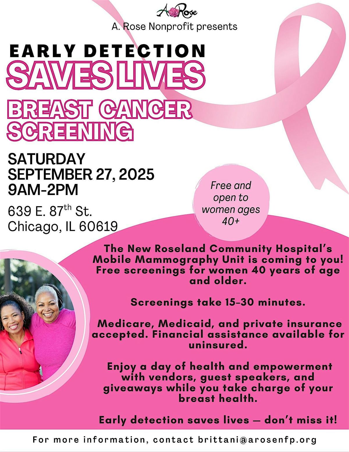 A. Rose Presents: 3rd Annual Breast Cancer Awareness Event