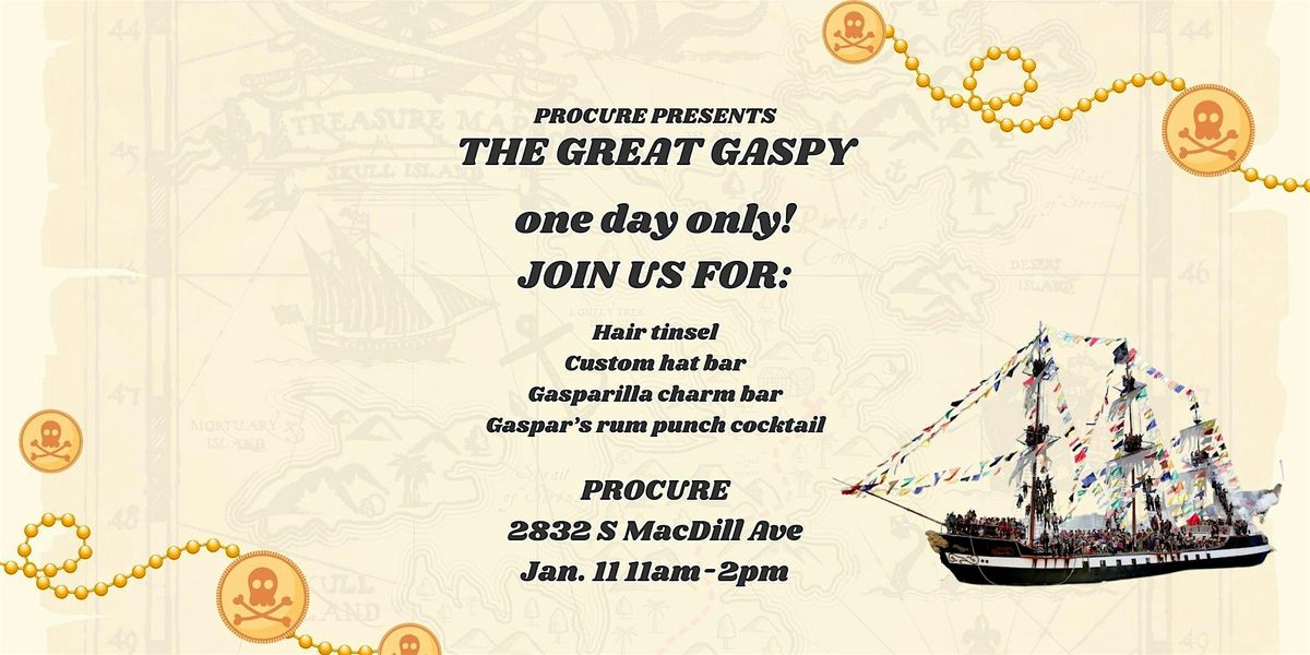 The Great Gaspy: Hat Bar, Custom Cocktail, and more!