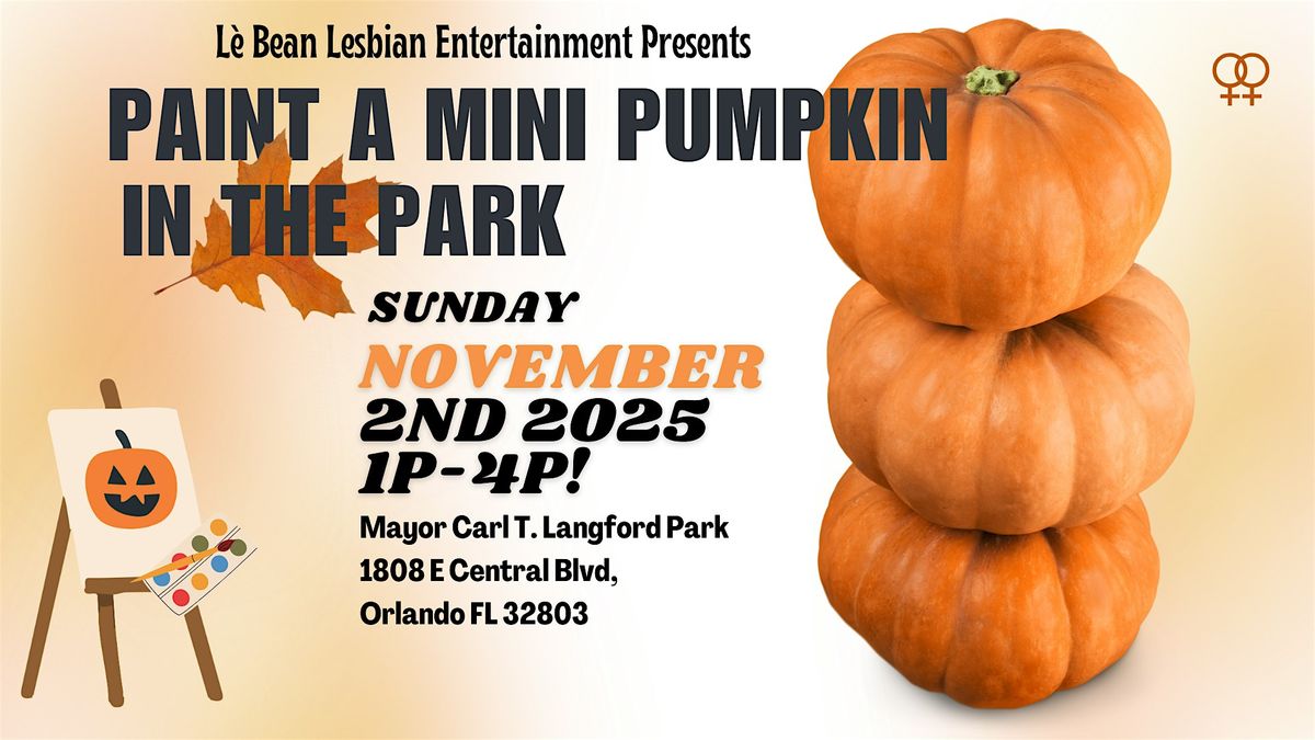 L\u00e8 Beans Paint a Pumpkin in the Park
