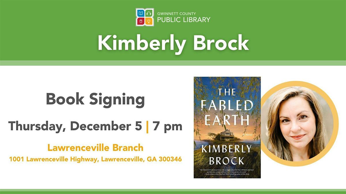 Author Talk & Book Signing with Kimberly Brock