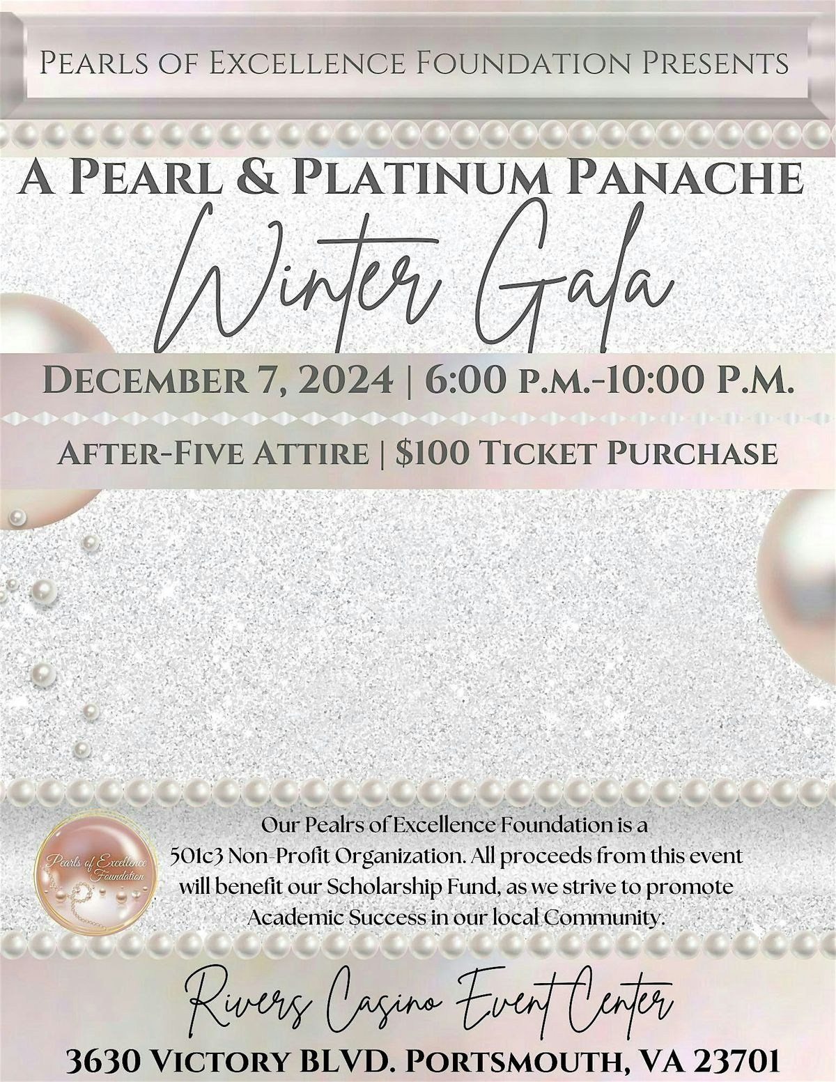 Pearl & Platinum Panache Winter Gala (Scholarship Benefit)