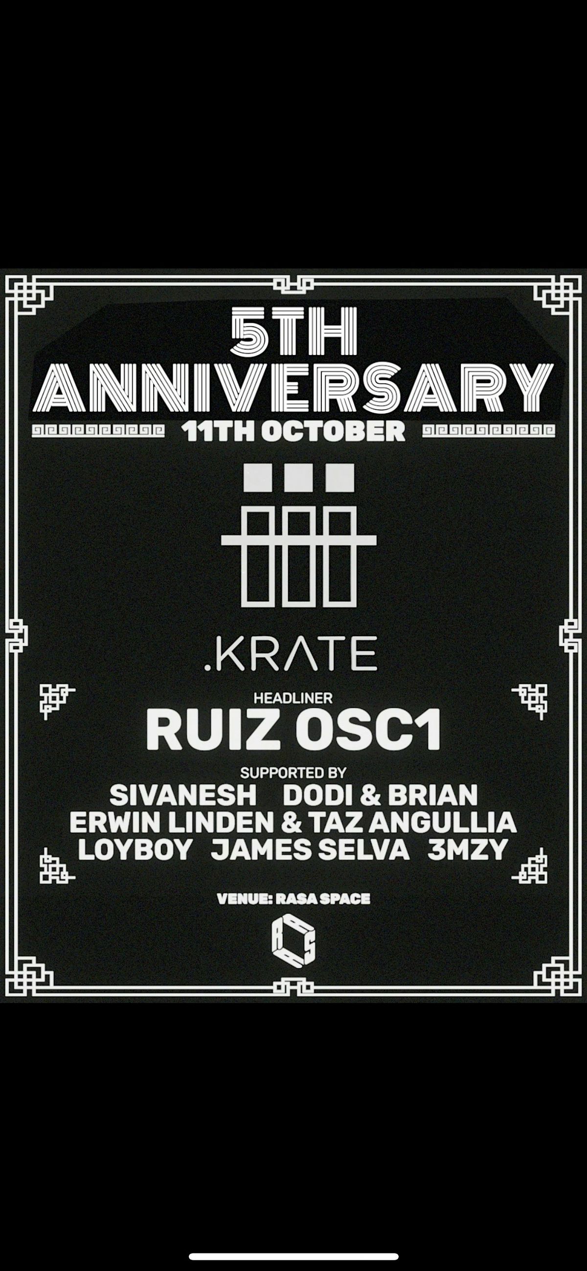 .KRATE's 5th anniversary W\/ RUIZ OSC1