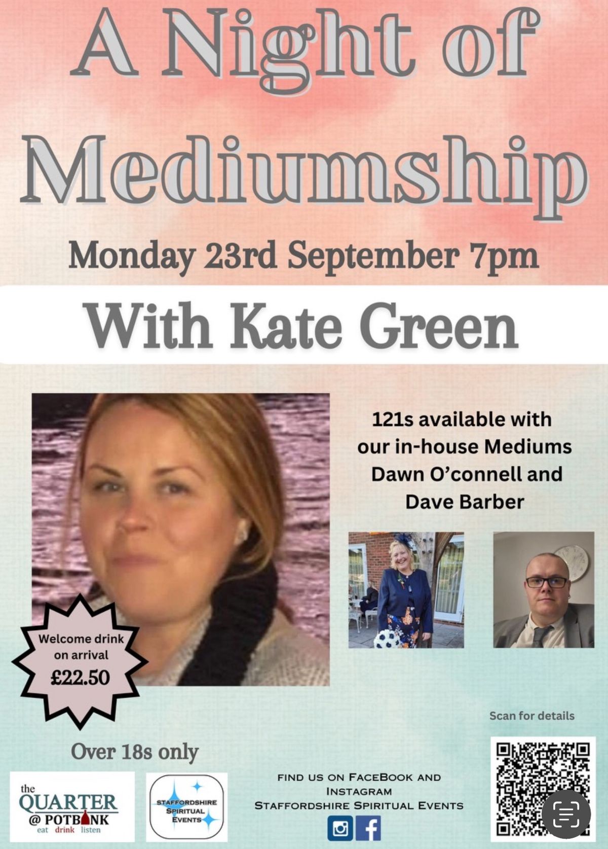 An Evening of Mediumship with Kate Green