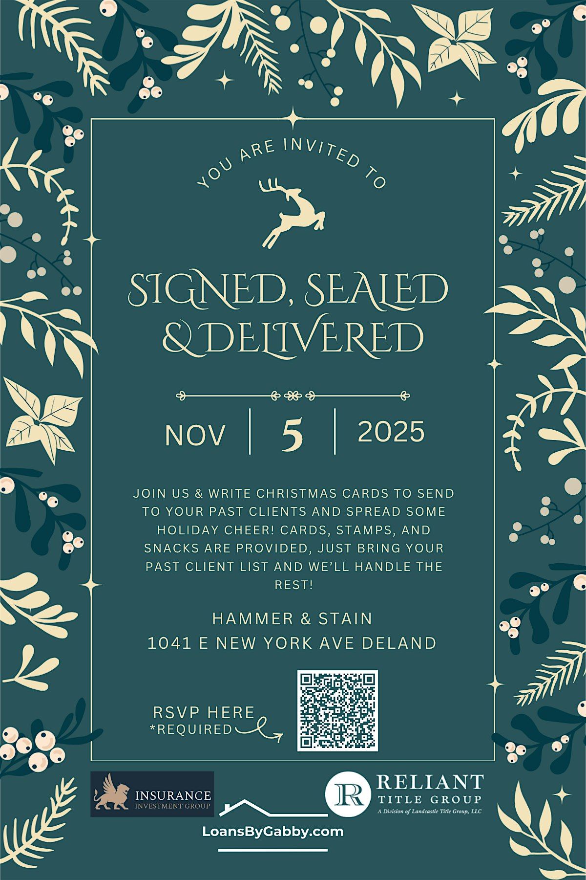 Sign, Seal & Deliver Event for Real Estate Agents