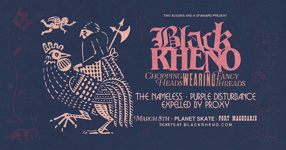 All Ages Gig at Planet Skate \u2013 Black Rheno, The Nameless & more. March 8th.