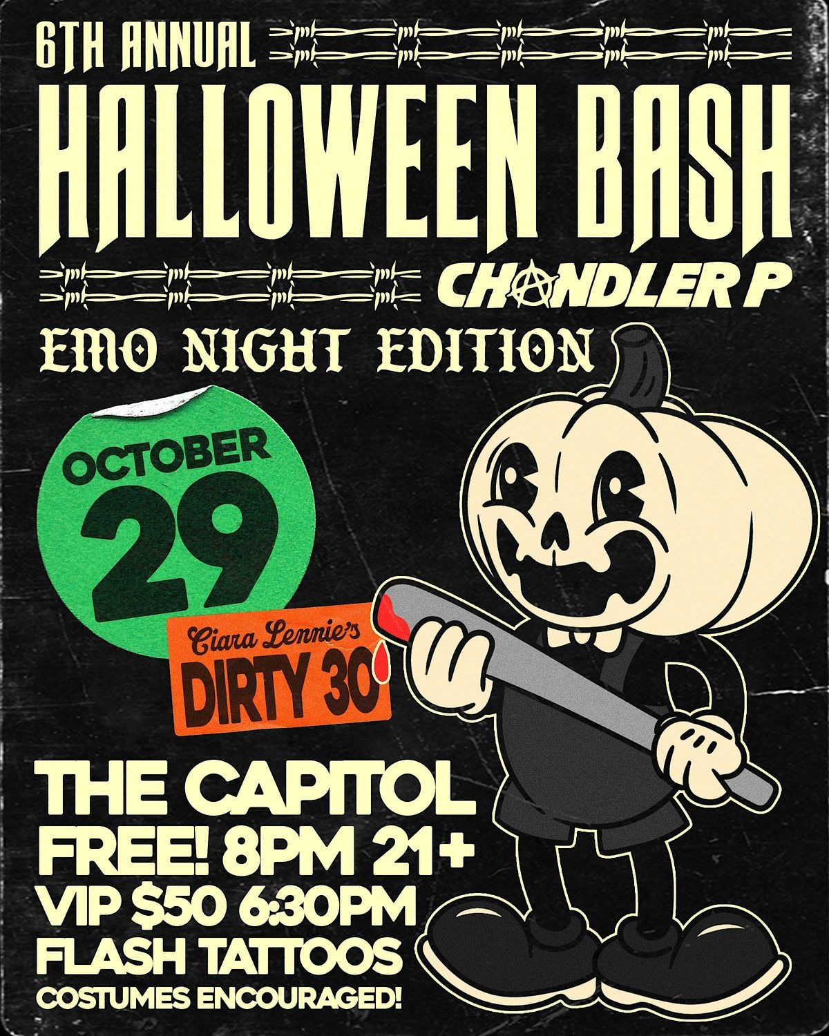 The Emo Night Halloween Bash with Chandler P