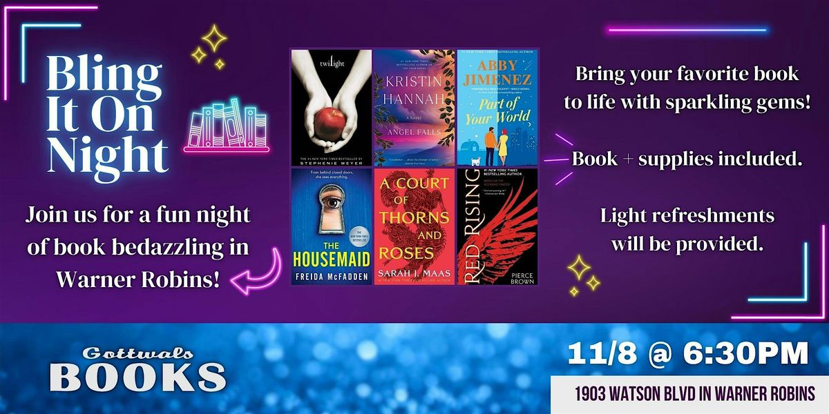 Bling It On Book Bedazzling Night