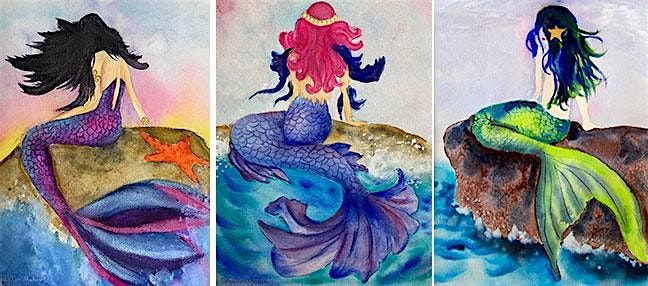 Mermaids in Watercolors with Phyllis Gubins