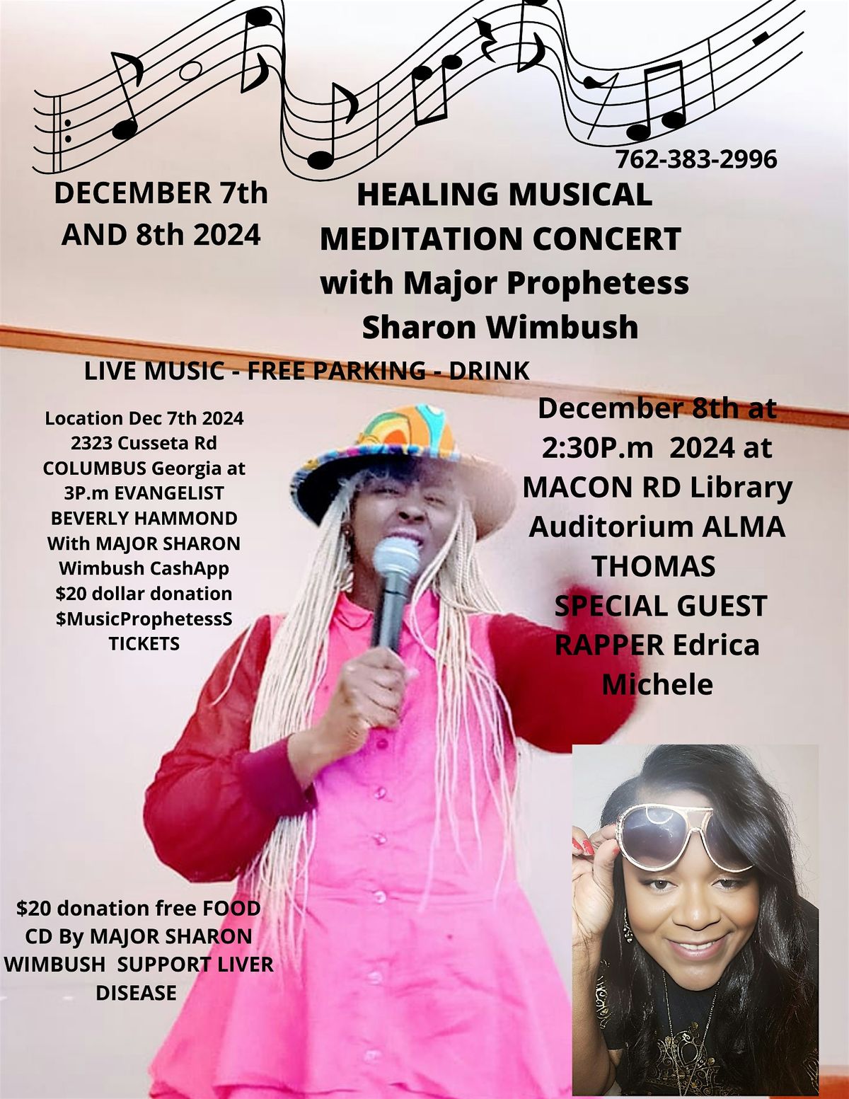 Healing Musical Meditation Concert with Major Prophetess Sharon Wimbush