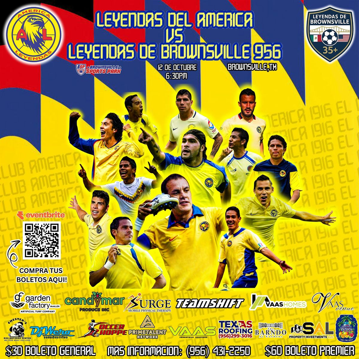 LEYENDAS AMERICA vs LEYENDAS BROWNSVILLE 956