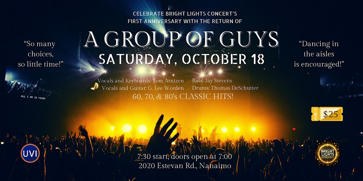 A Group of Guys in Concert!