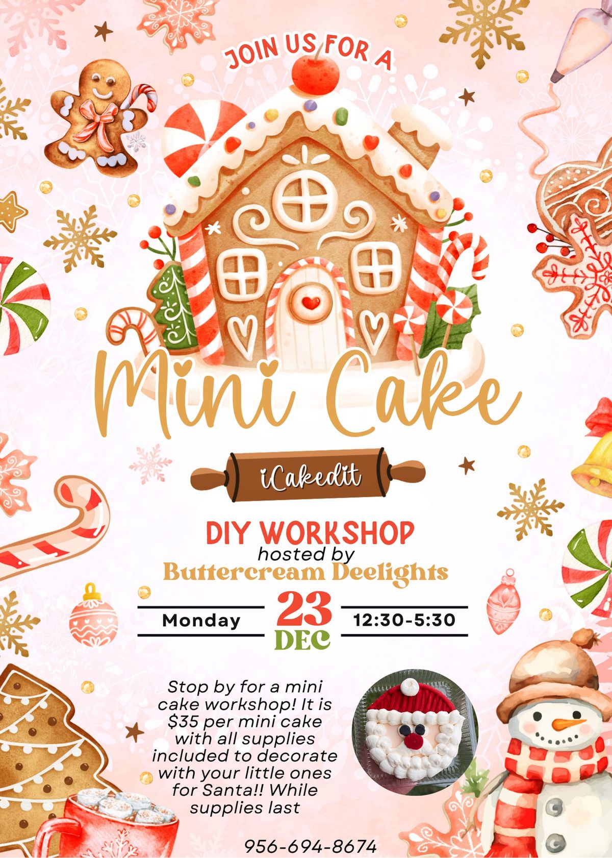 Mini Cake Workshop for Kids