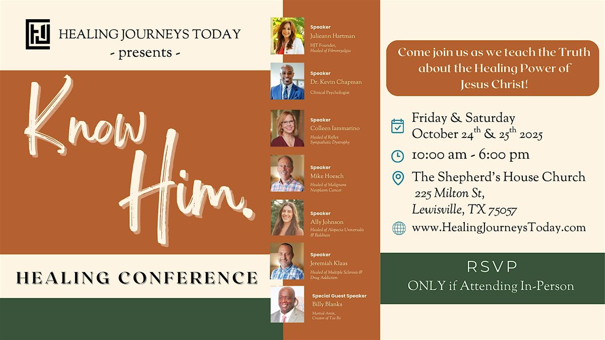 Know Him - Healing Conference [2 DAY EVENT]