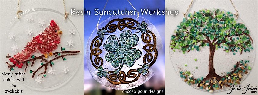 Resin Suncatcher Workshop at Moonstone Art Studio