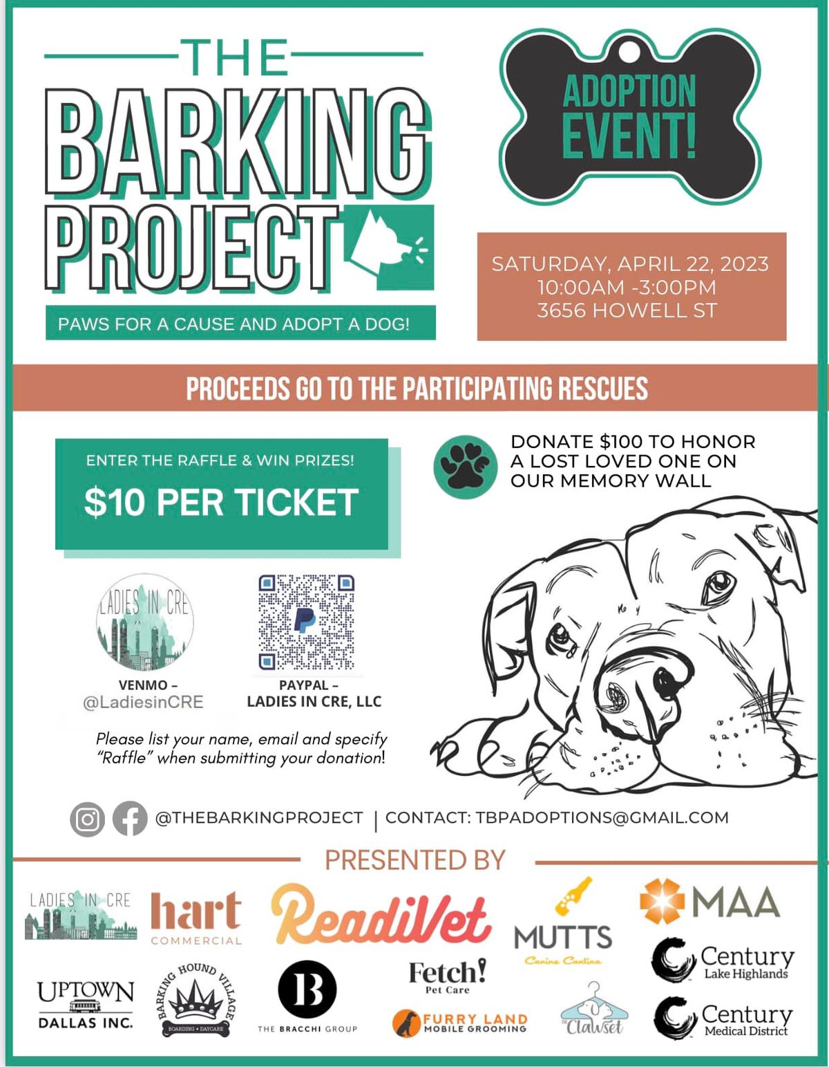 Cody's at the 3rd Annual Barking Project Adoption Event