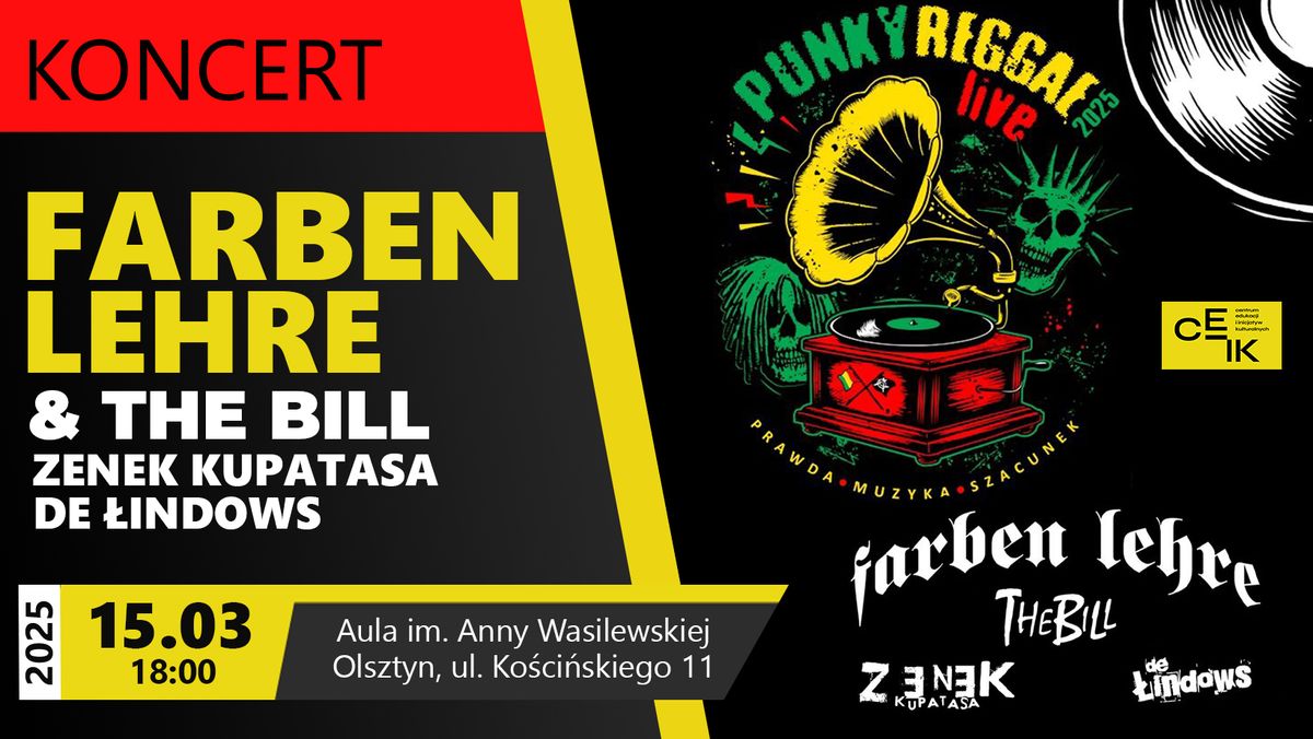 FARBEN LEHRE, THE BILL... | KONCERT | OLSZTYN | ALUA IM. ANNY WASILEWSKIEJ