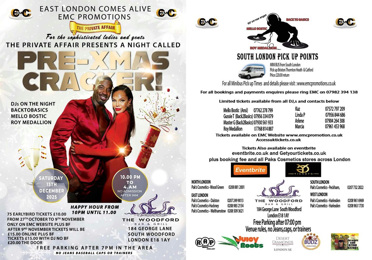 THE PRIVATE AFFAIR'S PRE CHRISTMASS CRACKER