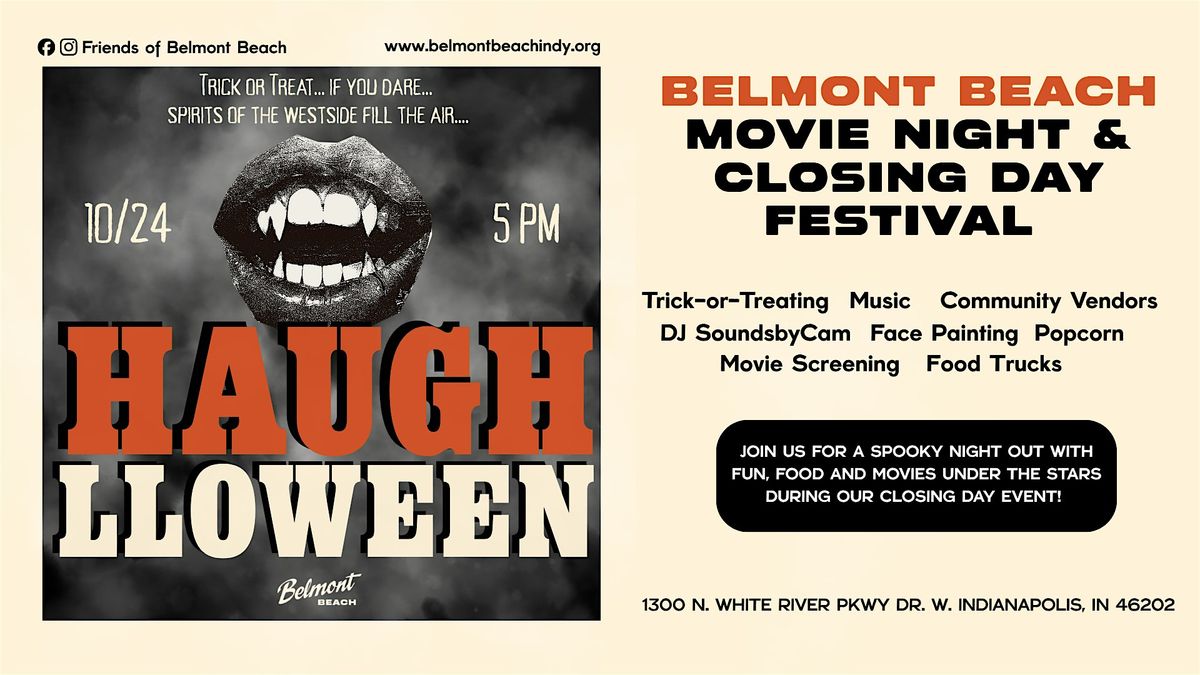 HAUGHLLOWEEN: Belmont Beach Movie Night & Closing Day Festival