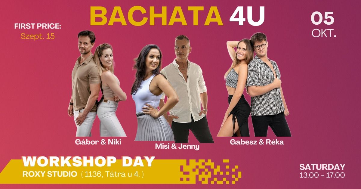 BACHATA 4U Intenz\u00edv Workshop Nap