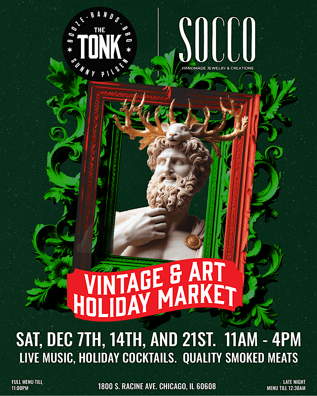 THE TONK vintage & art holiday market!