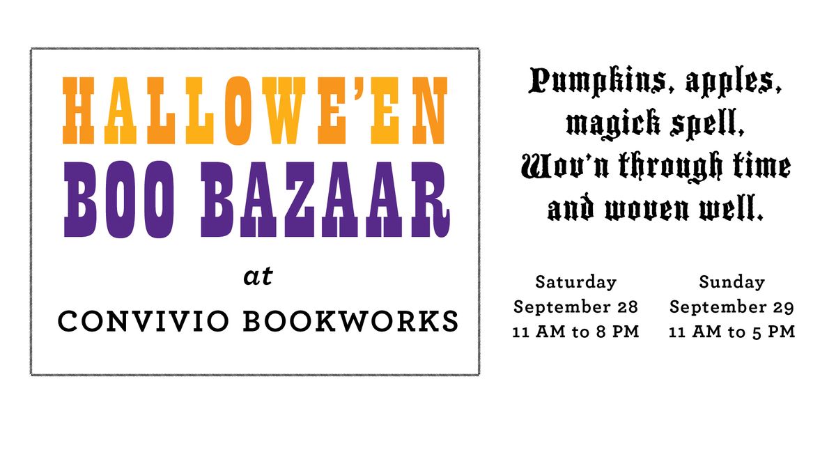 Hallowe'en Boo Bazaar