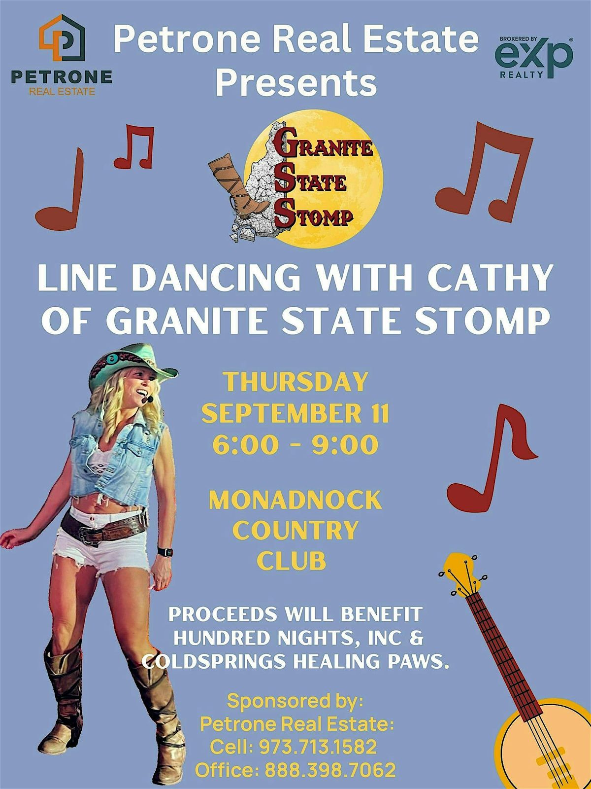 Line Dancing w\/ Cathy of Granite State Stomp hosted by Petrone Real Estate