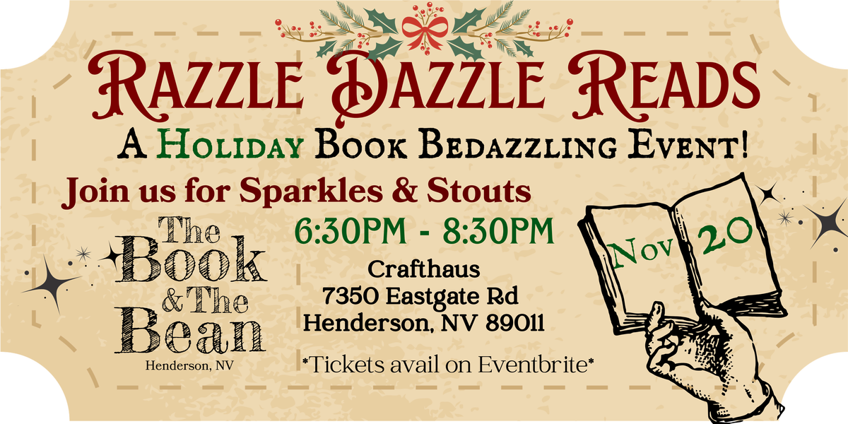 Razzle Dazzle Reads - A Holiday Book Bedazzling Event!