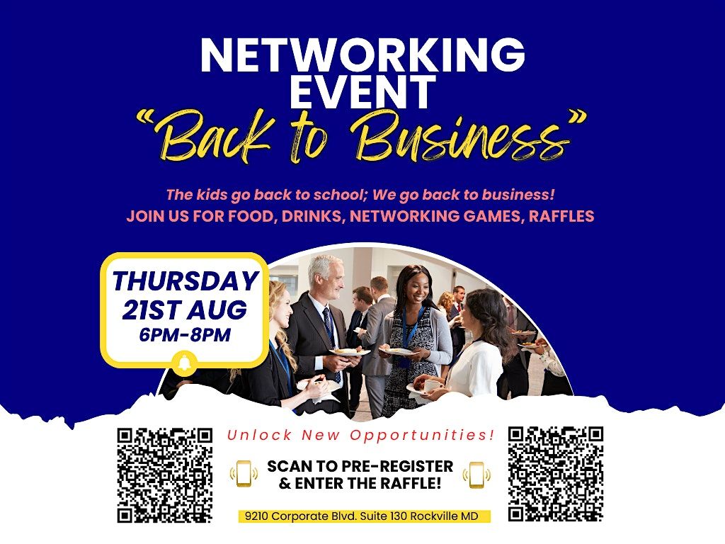 Networking Happy Hour "Back to Business"