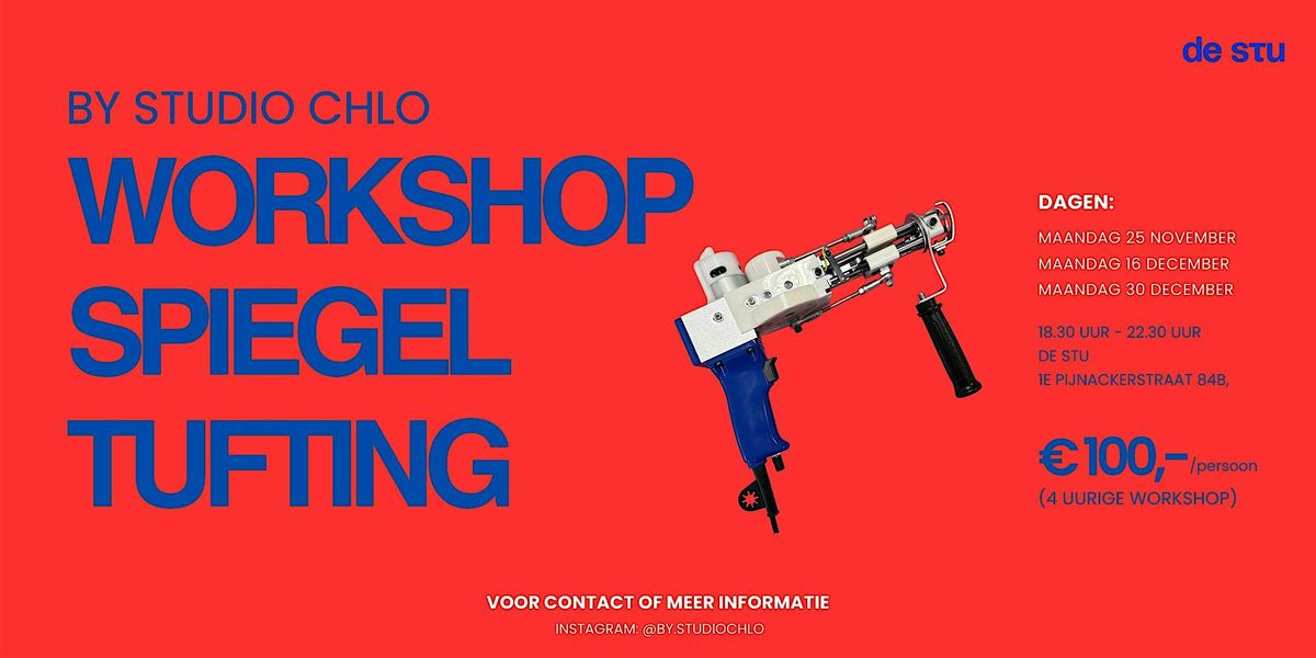 Workshop spiegel tufting