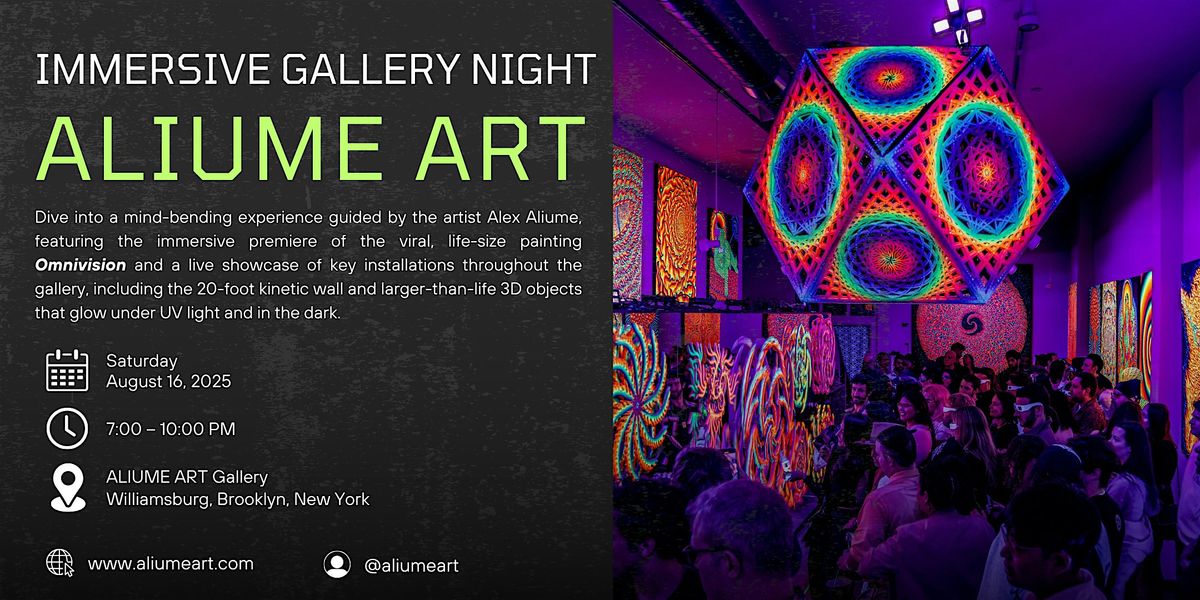 Immersive Gallery Night:  Premiere of "Omnivision" & Beyond at ALIUME ART