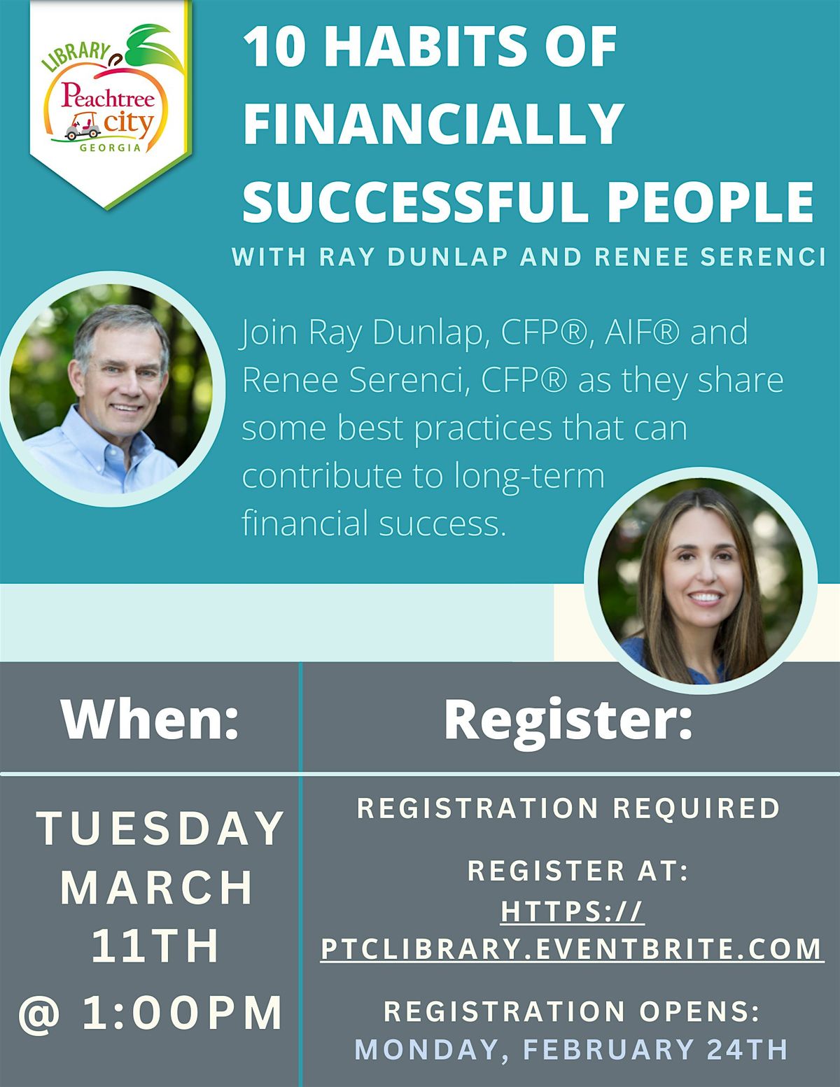 10 Habits of Financially Successful People w\/Ray Dunlap & Renee Serenci